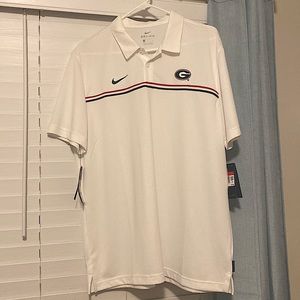 NWT men’s Nike Dri-Fit polo with Georgia Bulldogs logo